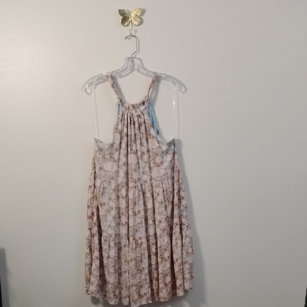 Gilli Sleeveless Floral Bohemian Coquette‎ Cottagecore Style Midi Dress